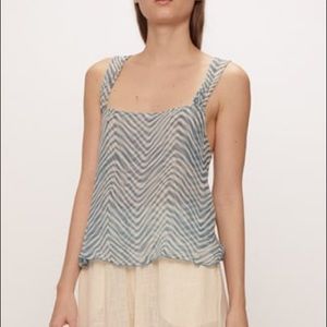 NWT Cloe Cassandro Amber Silk Top